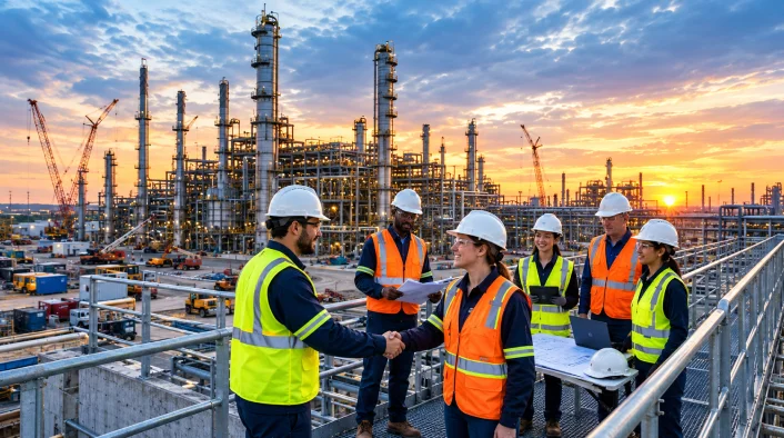 Lorrent Engineering team at refinery site